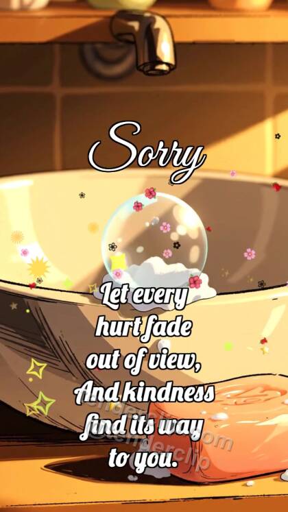 Sorry: Soap Clears Speck