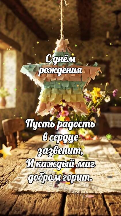 С днём рождения: Пиньята роняет конфетти
