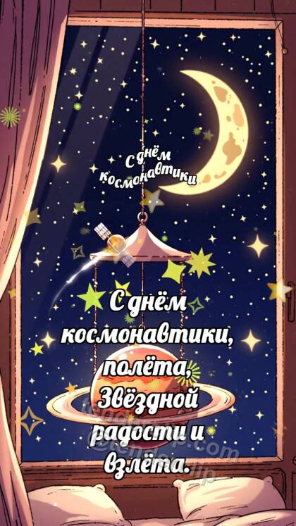 С днём космонавтики: Планета качает спутник