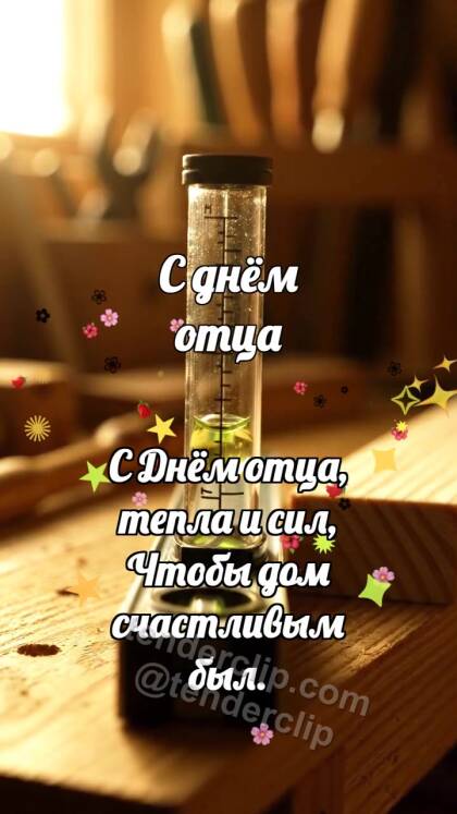 С днём отца: Уровень ловит пузырёк