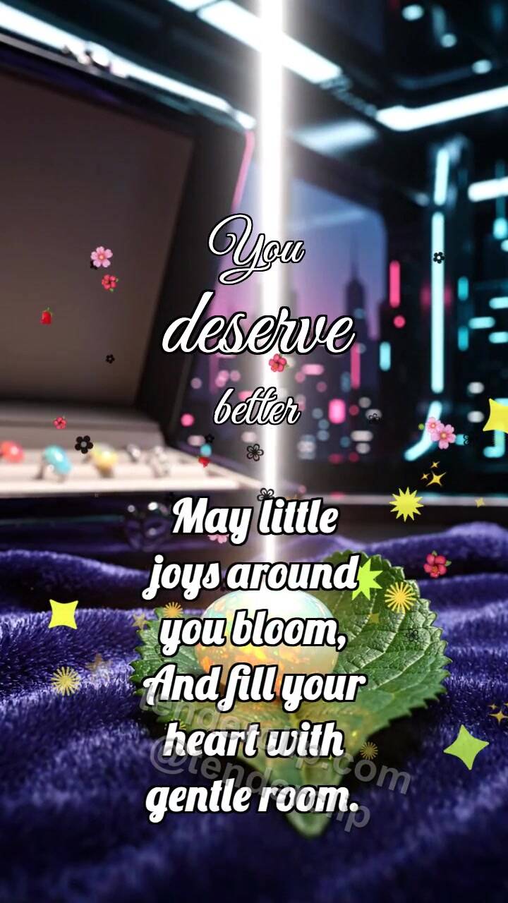 Animated greeting card about You deserve better: Opal Catches Rainbow