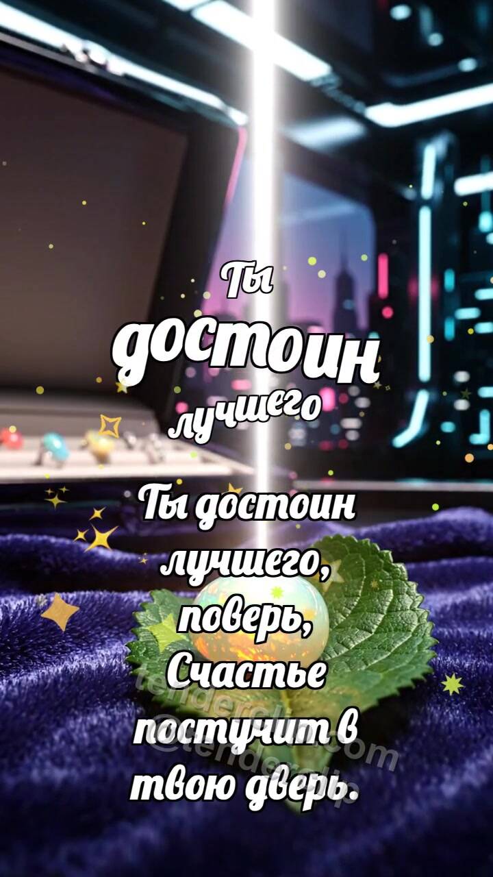 Анимационная открытка на тему Ты достоин лучшего: Опал ловит радугу