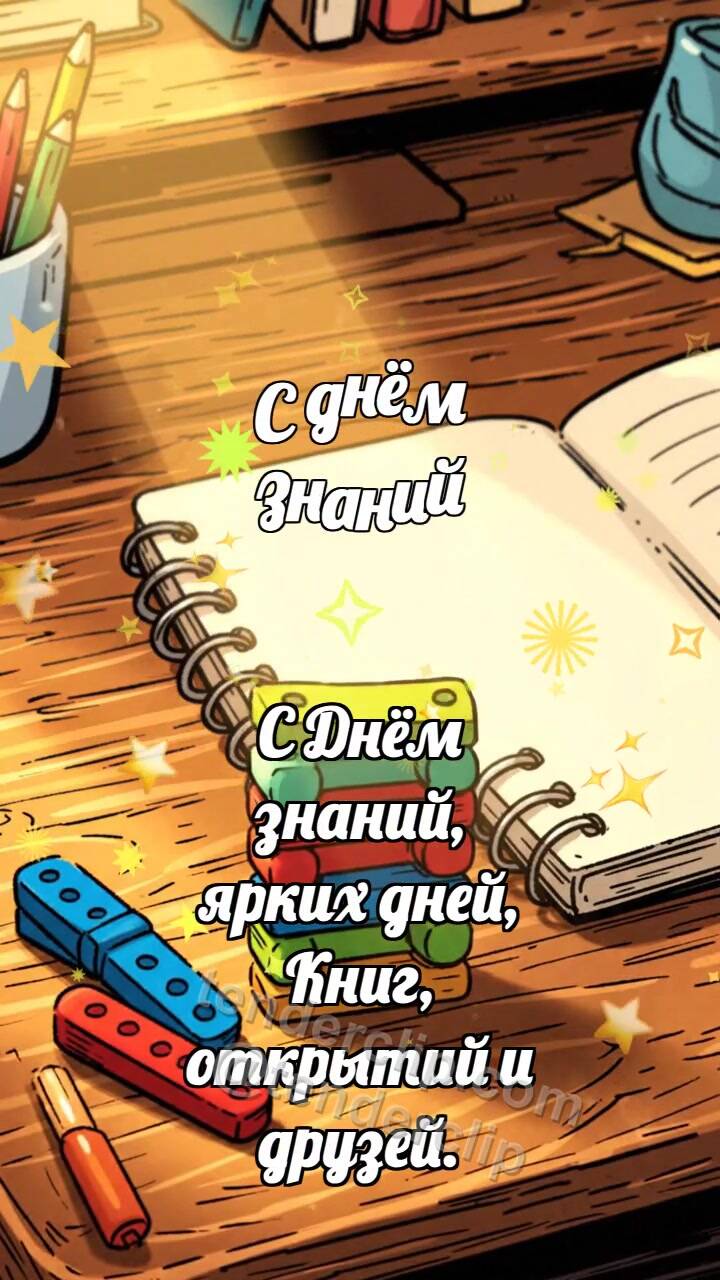 Анимационная открытка на тему С днём знаний: Счётные палочки ловят луч