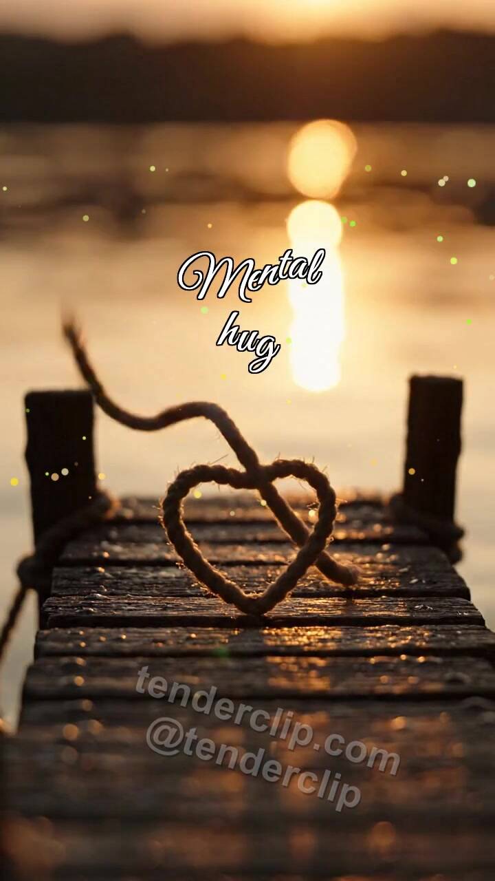 Animated greeting card about Mental hug: Dock Waits Quietly