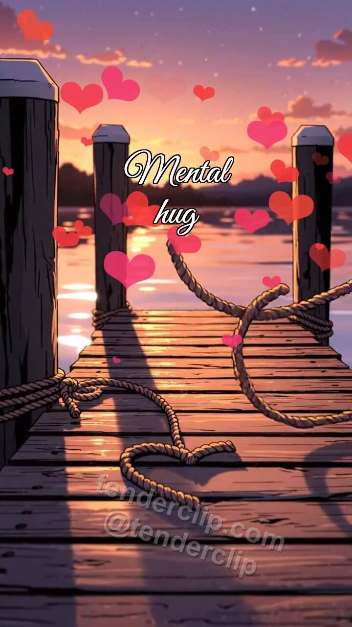 Animated greeting card about Mental hug: Dock Waits Quietly