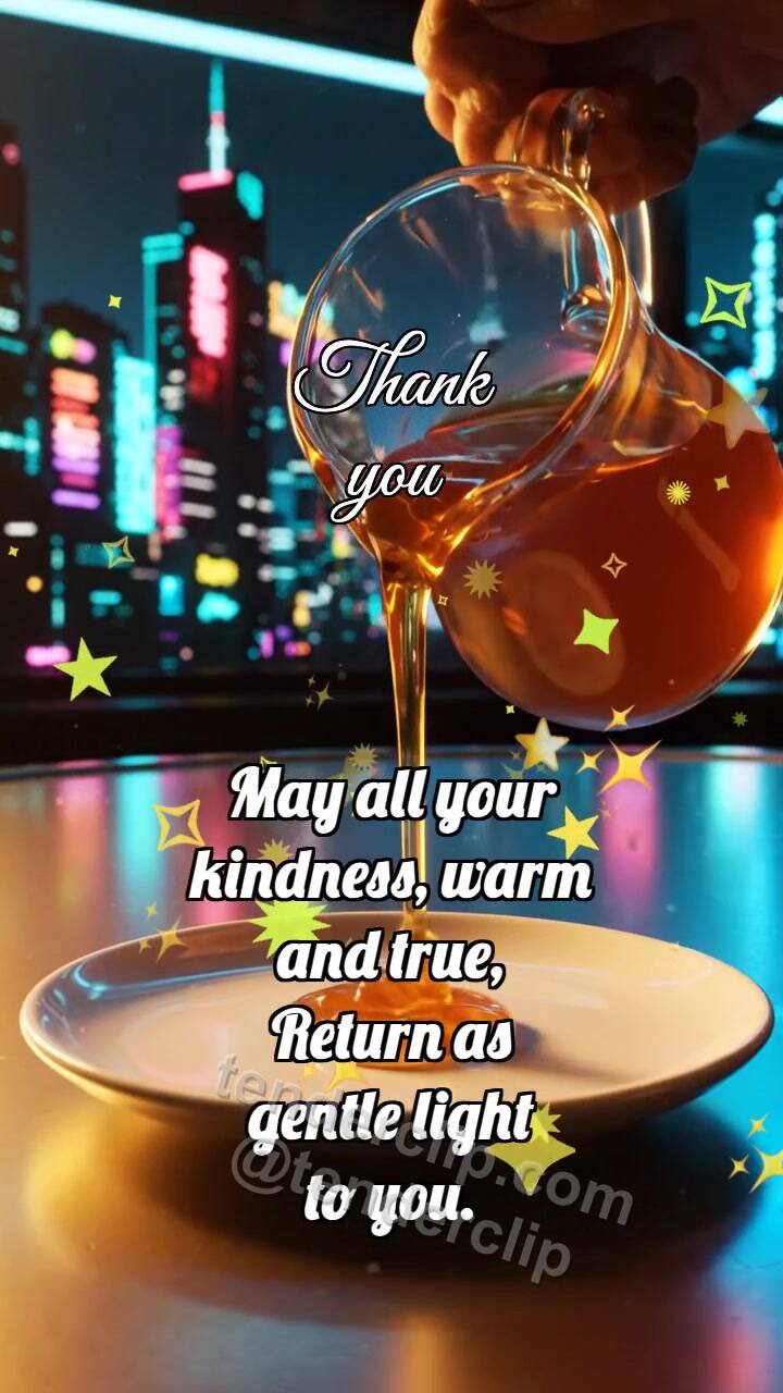 Animated greeting card about Thank you: Maple Syrup Shares