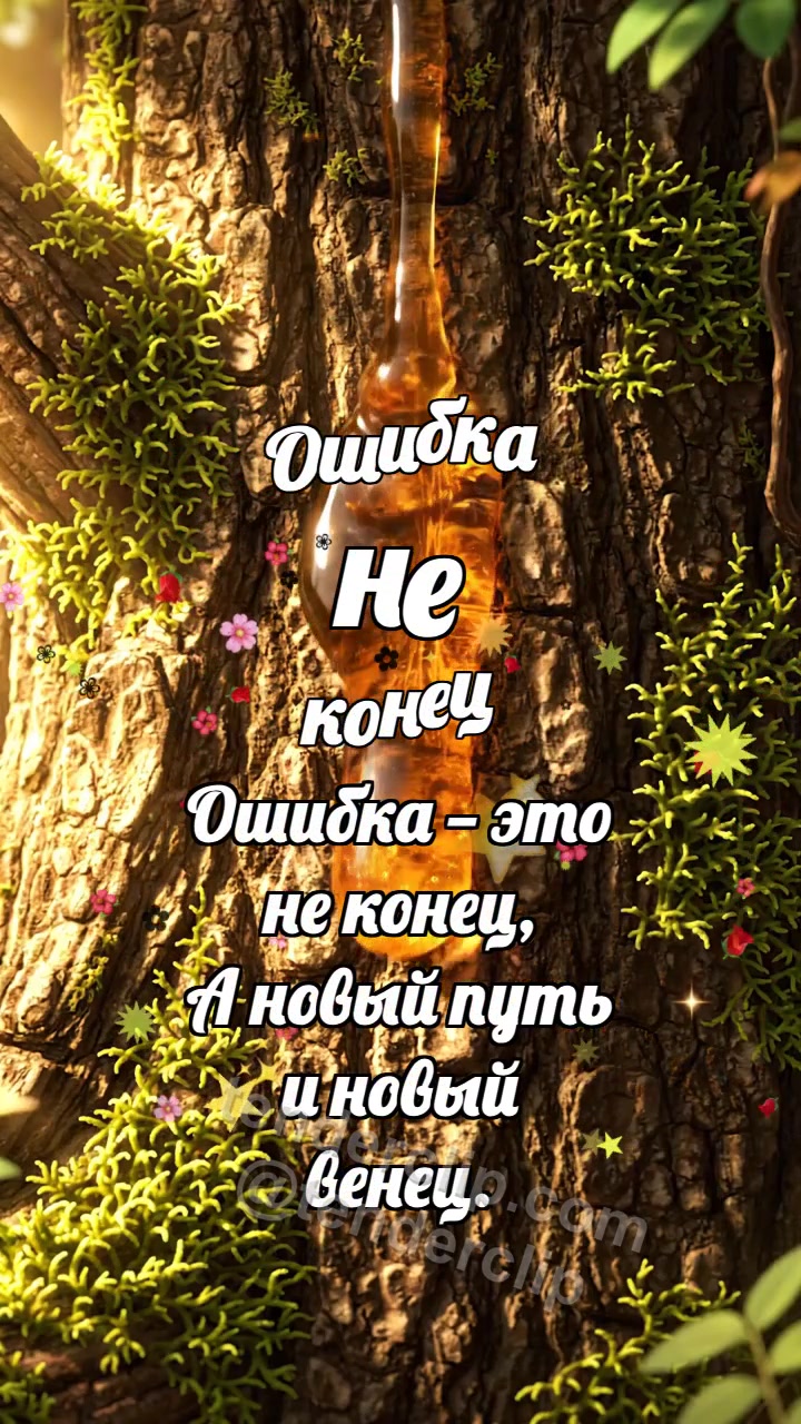 Анимационная открытка на тему Ошибка не конец: Кора заживляет царапину