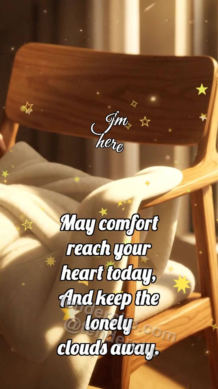 Animated greeting card about I'm here: Warm Blanket Waits