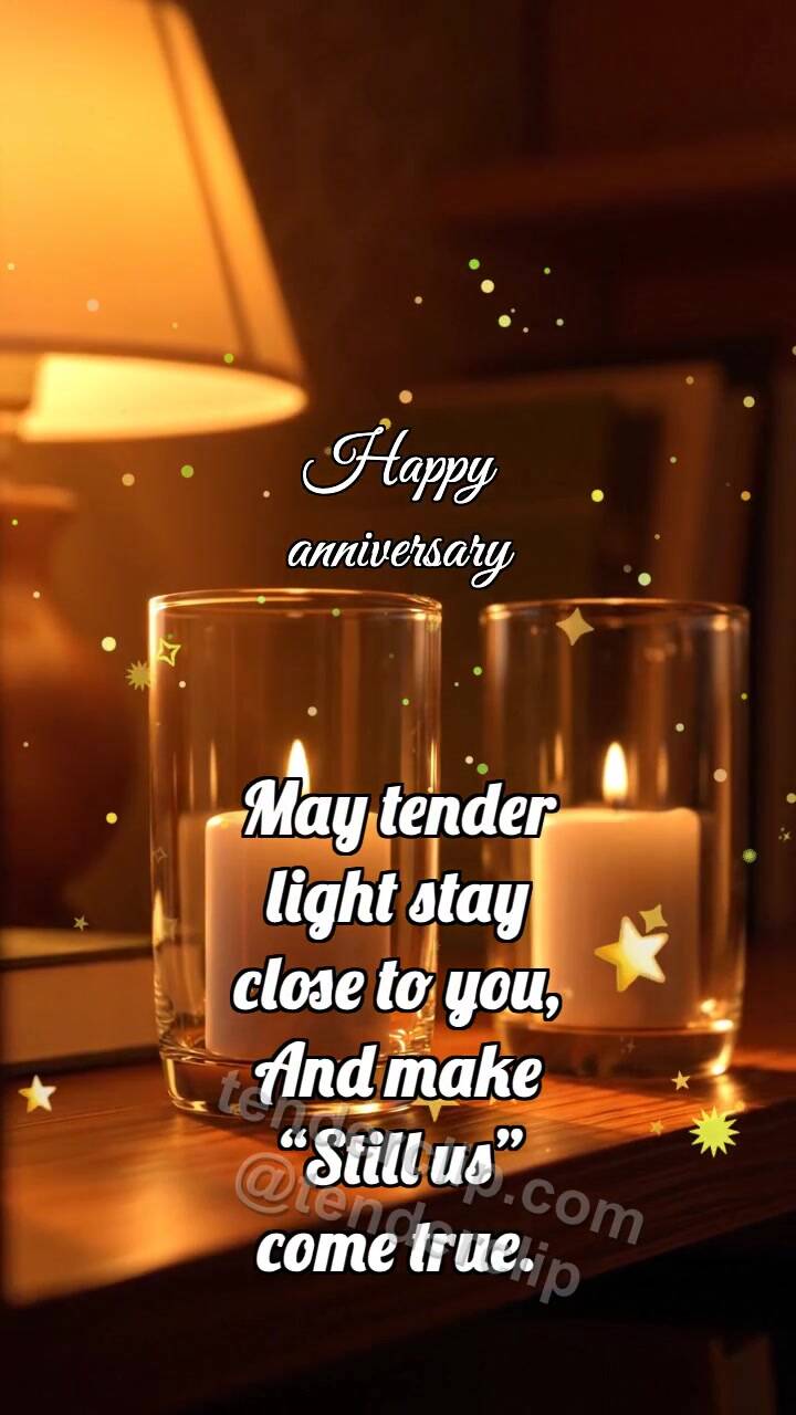 Animated greeting card about Happy anniversary: Two Shadows Meet