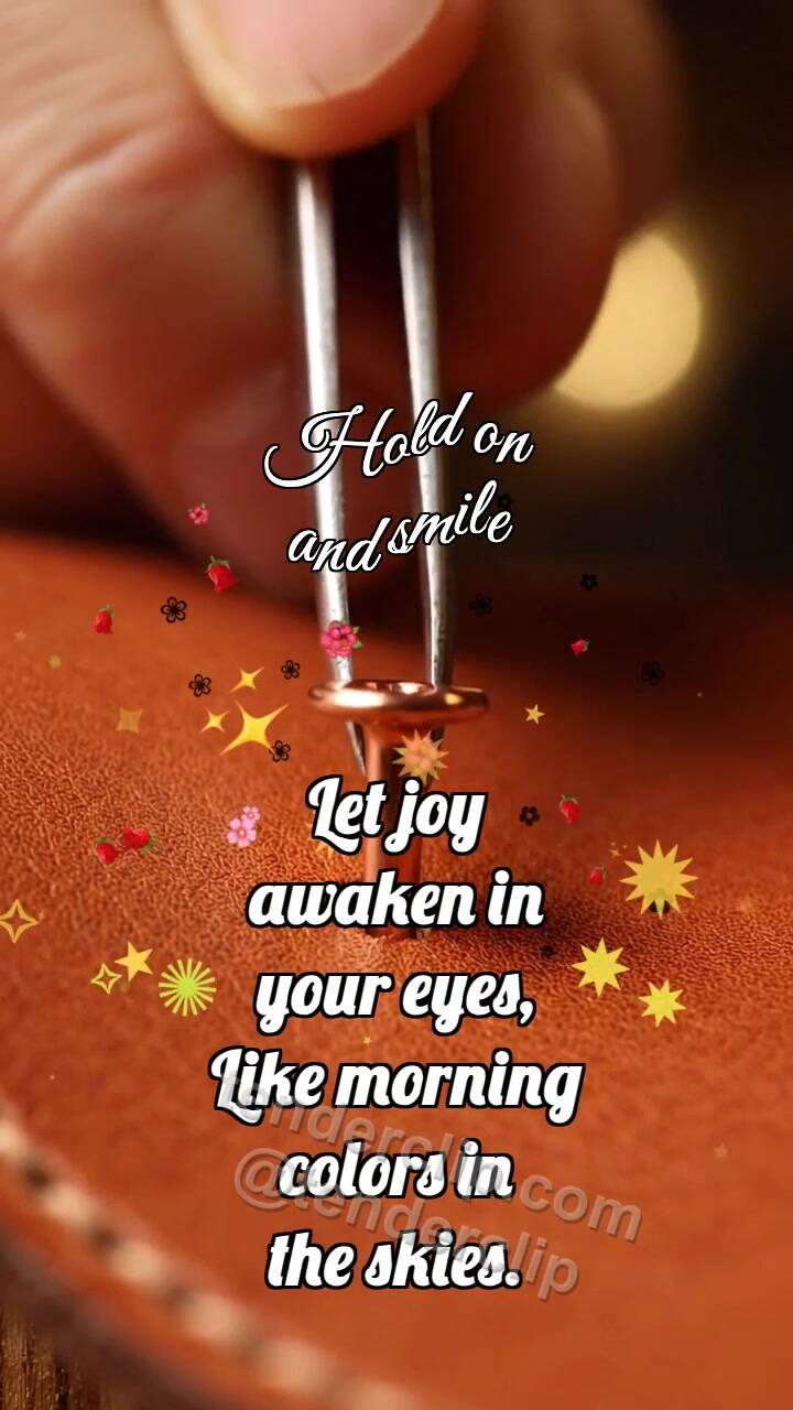 Animated greeting card about Hold on and smile: Copper Rivet Settles