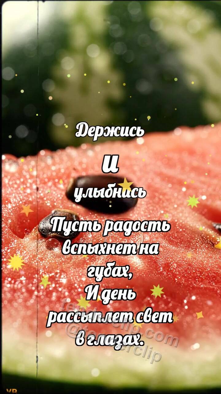 Анимационная открытка на тему Держись и улыбнись: Арбузная косточка подпрыгивает