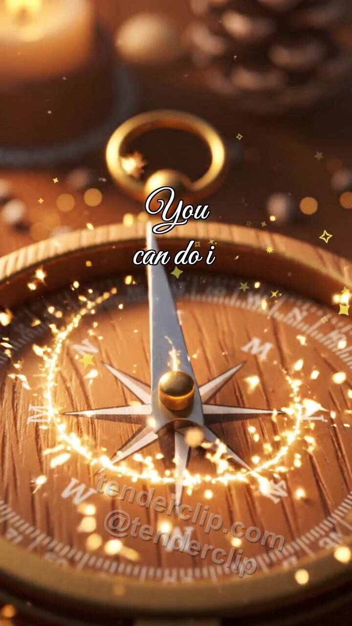 Animated greeting card about You can do it: Northern Needle Gathers Sparks
