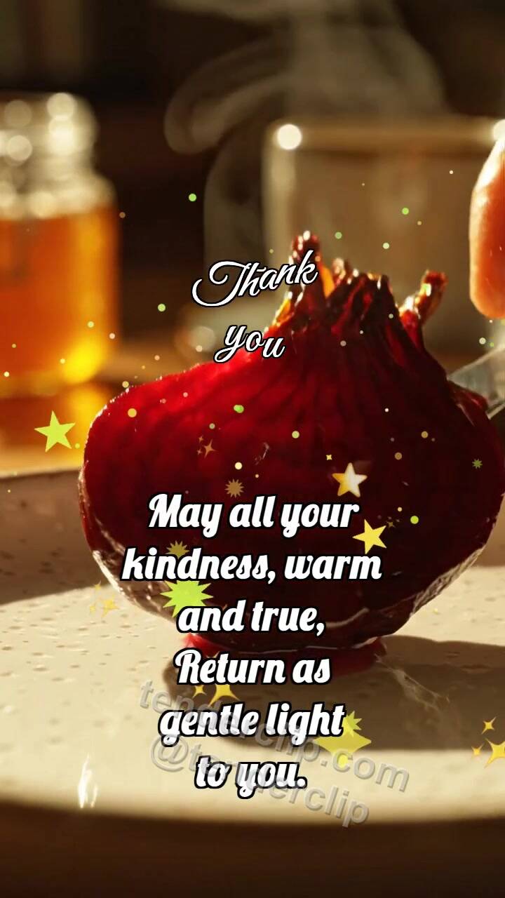 Animated greeting card about Thank you: Beet Shares Juice