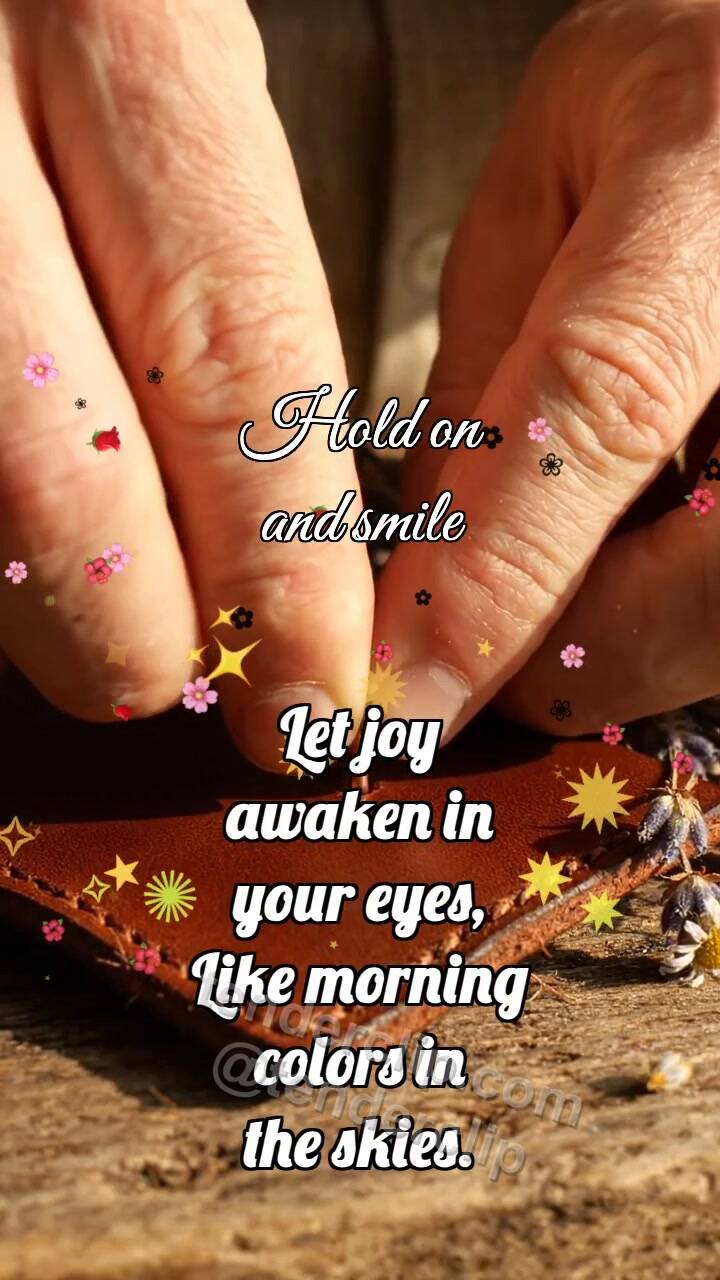 Animated greeting card about Hold on and smile: Copper Rivet Settles