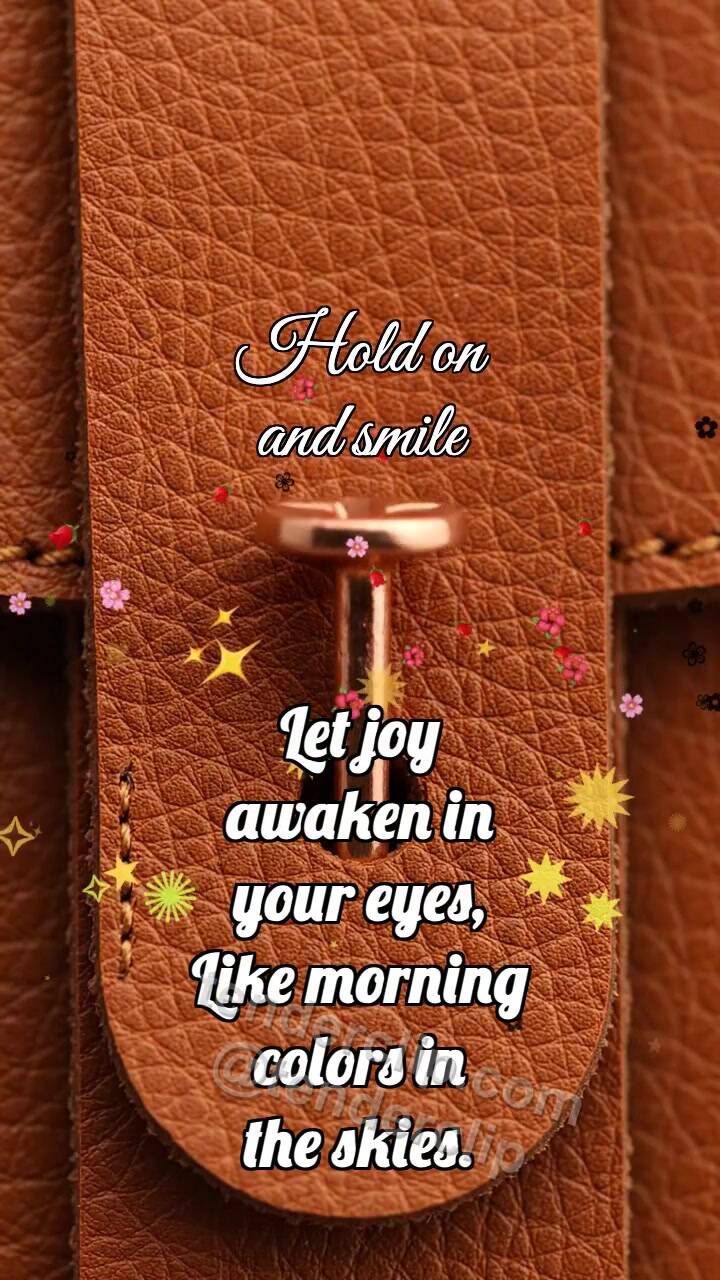 Animated greeting card about Hold on and smile: Copper Rivet Settles