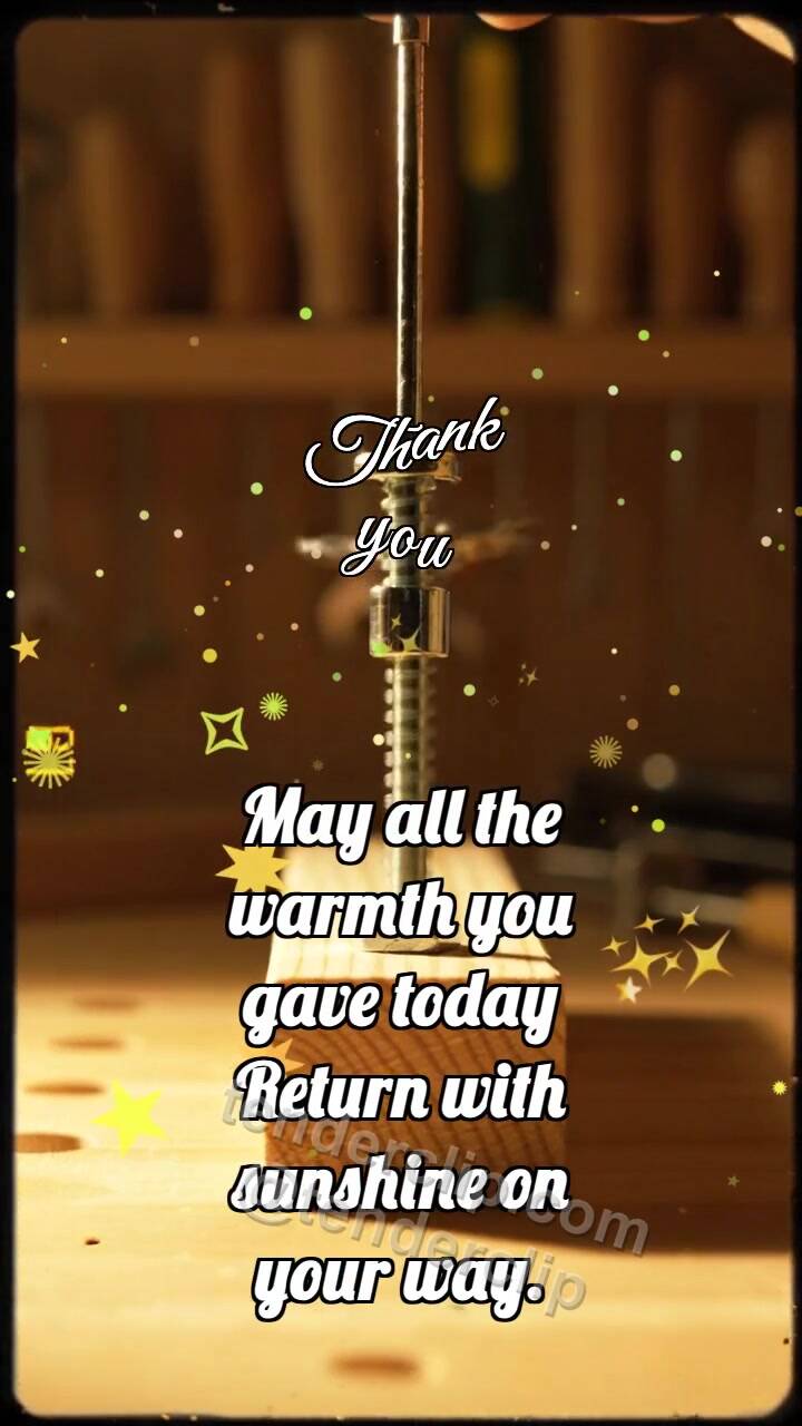 Animated greeting card about Thank you: Jack Lifts Block