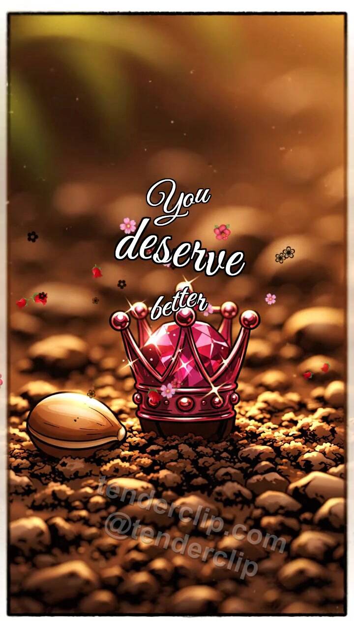 Animated greeting card about You deserve better: Ruby Crown Greets Seed