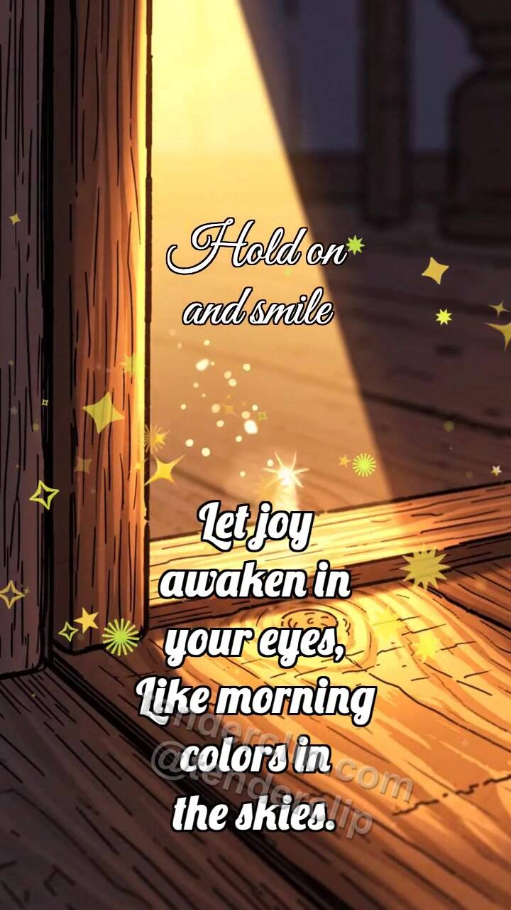 Animated greeting card about Hold on and smile: Tiny Threshold Brightens