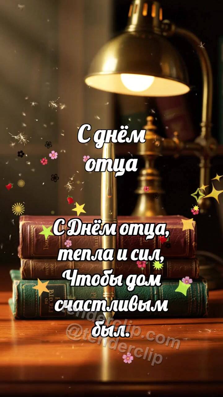 Анимационная открытка на тему С днём отца: Лучик находит предмет