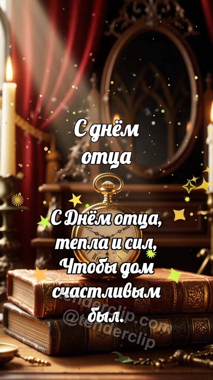 Анимационная открытка на тему С днём отца: Лучик находит предмет