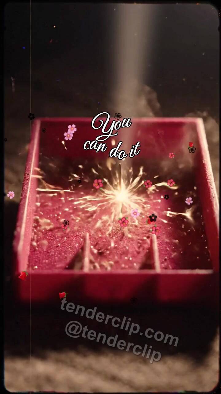Animated greeting card about You can do it: Pomegranate Sorter Picks Spark