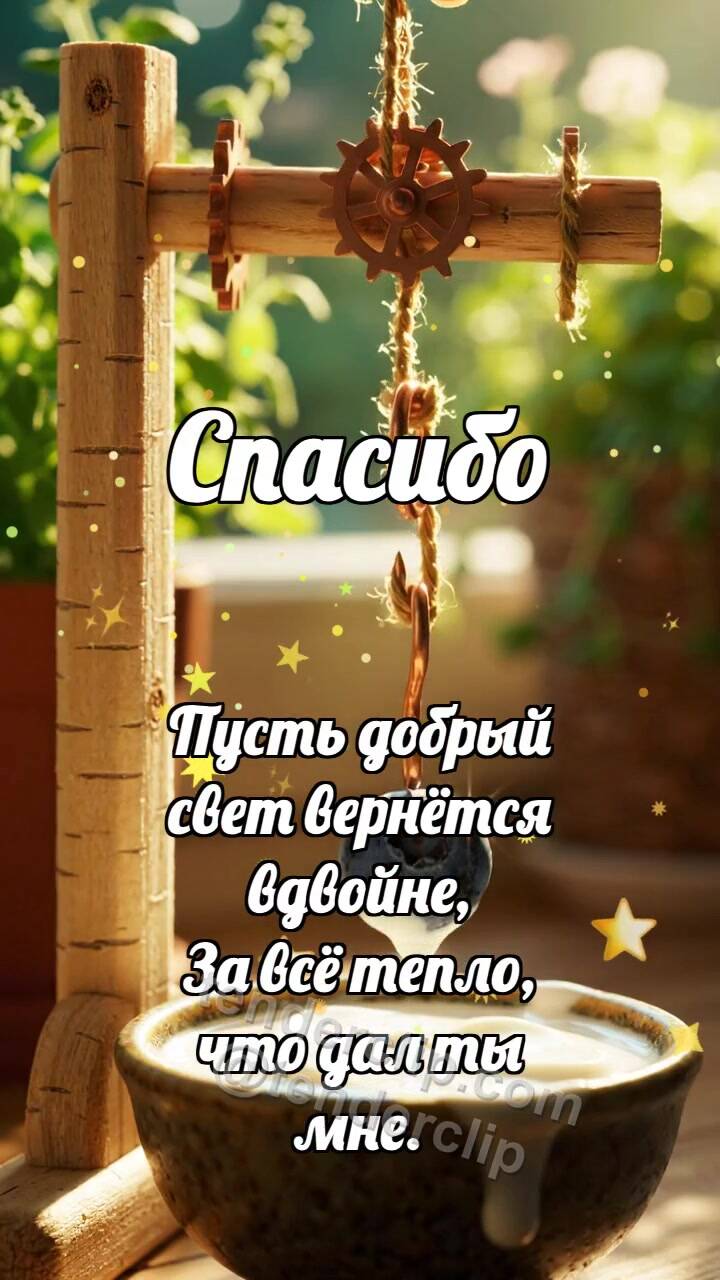 Анимационная открытка на тему Спасибо: Ольховый ворот поднимает чернику