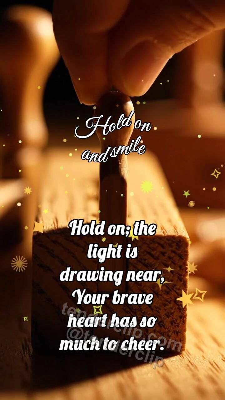 Animated greeting card about Hold on and smile: Keyway Welcomes Wedge