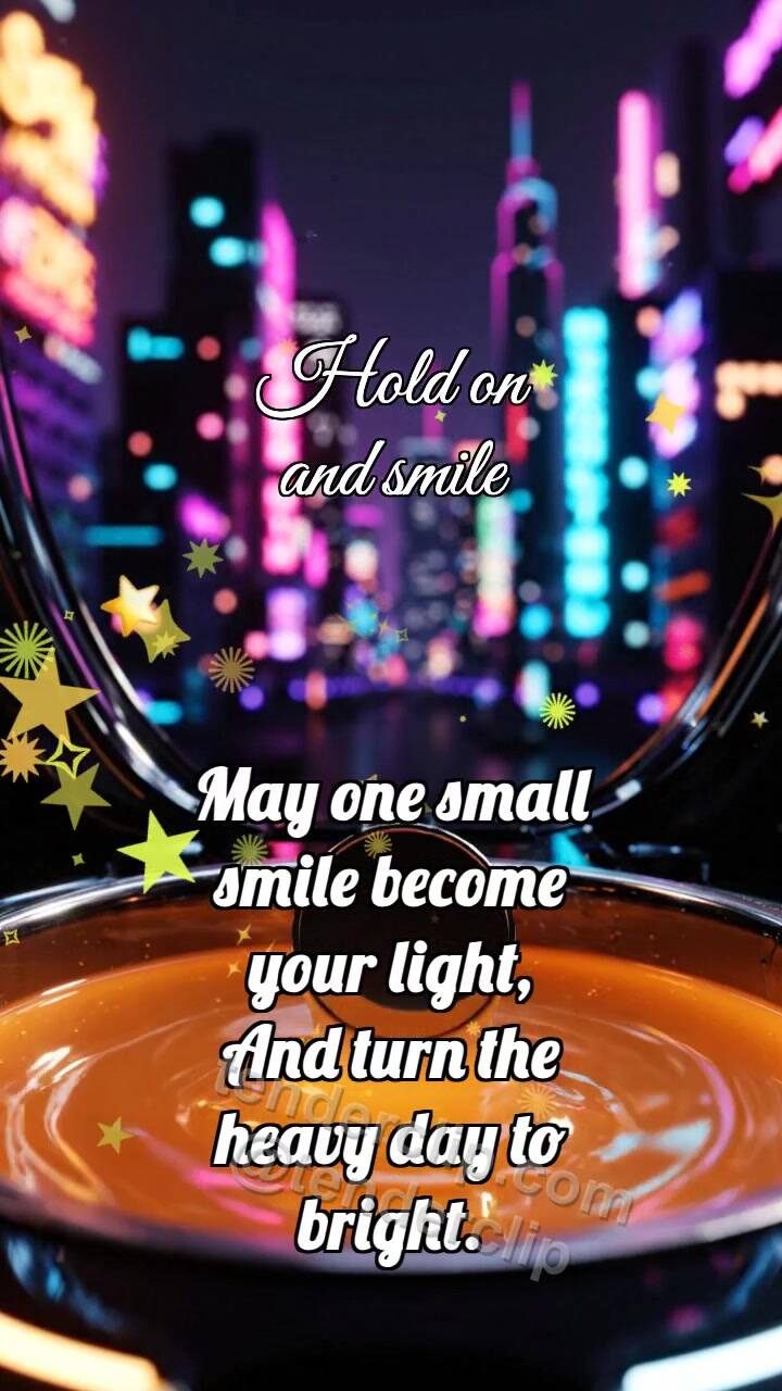 Animated greeting card about Hold on and smile: Honey Bath Wakes Medal