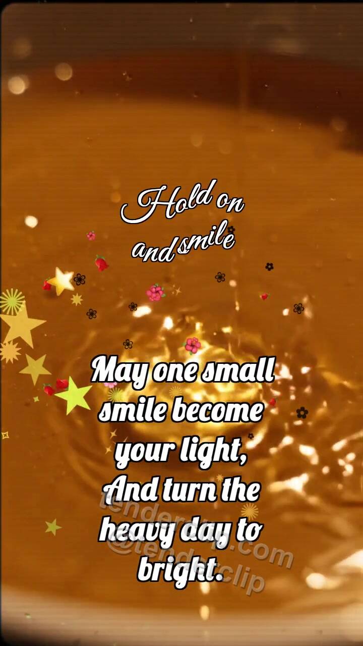 Animated greeting card about Hold on and smile: Honey Bath Wakes Medal