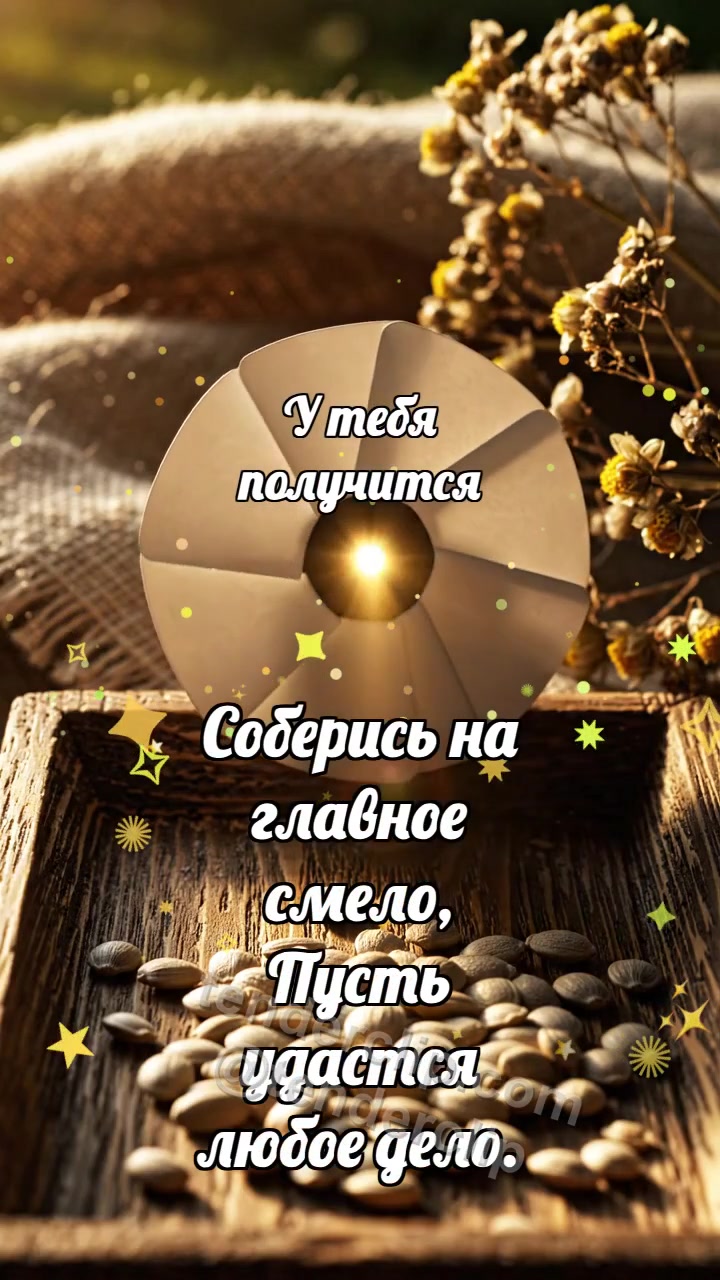 Анимационная открытка на тему У тебя получится: Белый ирисовый затвор сужает свет
