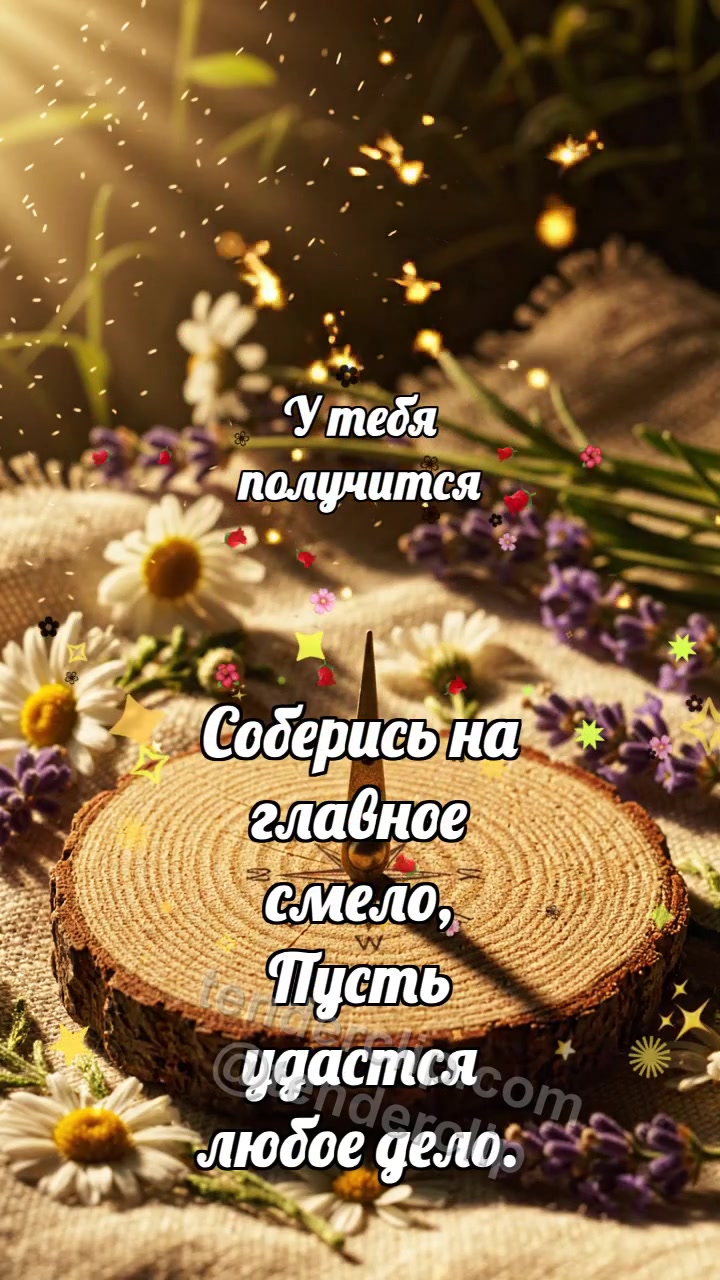 Анимационная открытка на тему У тебя получится: Северная стрелка собирает искры
