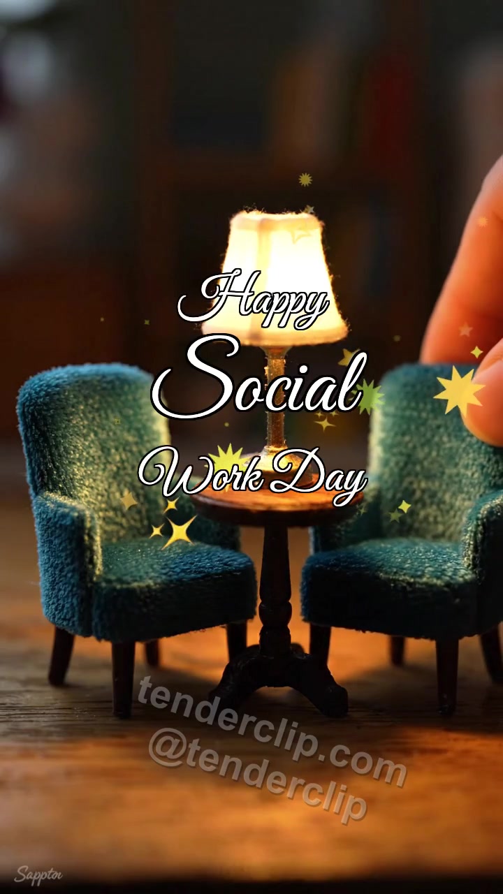 Animated greeting card about Happy Social Work Day: Second Chair Moves