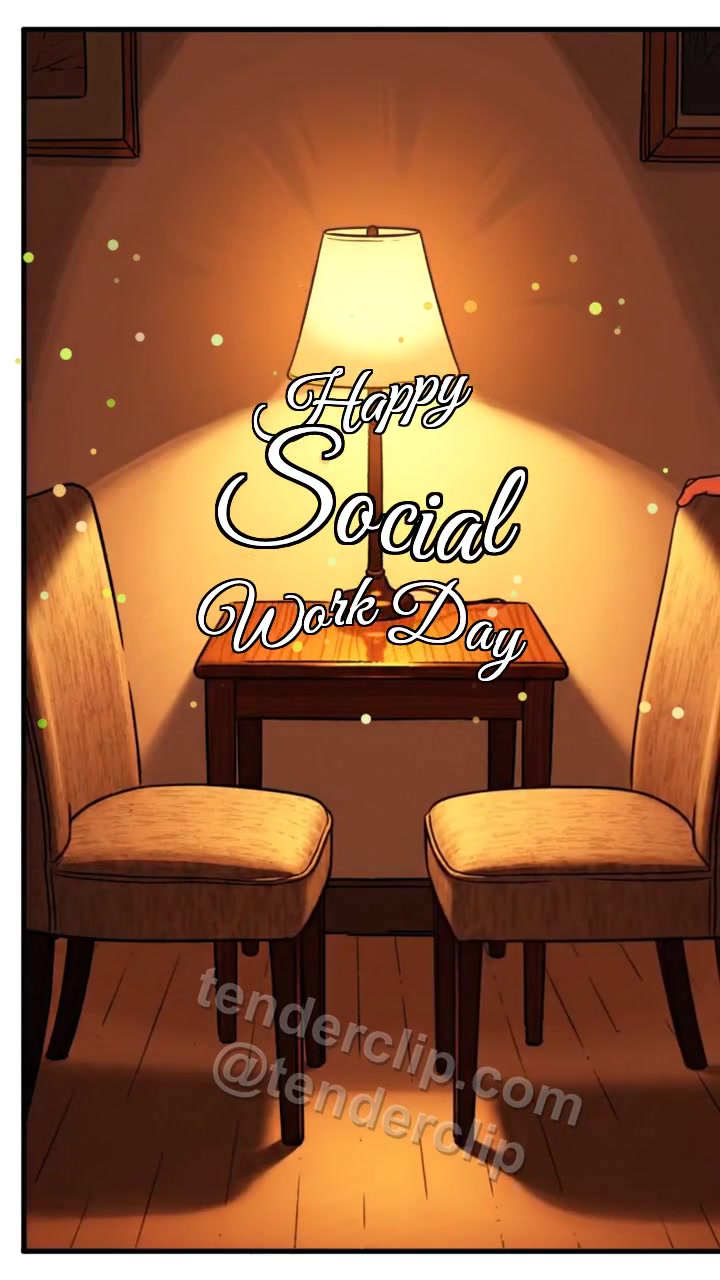 Animated greeting card about Happy Social Work Day: Second Chair Moves