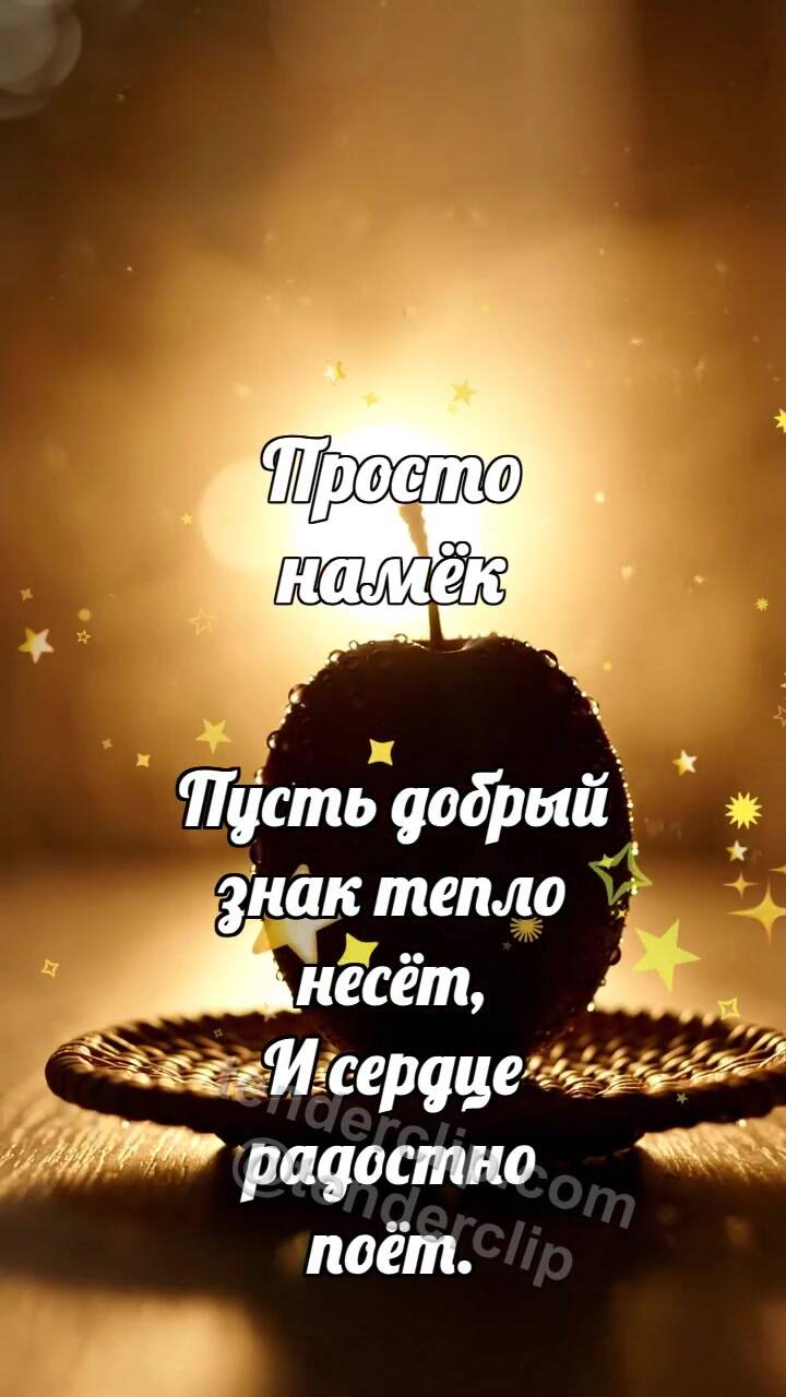 Анимационная открытка на тему Просто намёк: Ротанговая тарелочка подаёт сливу