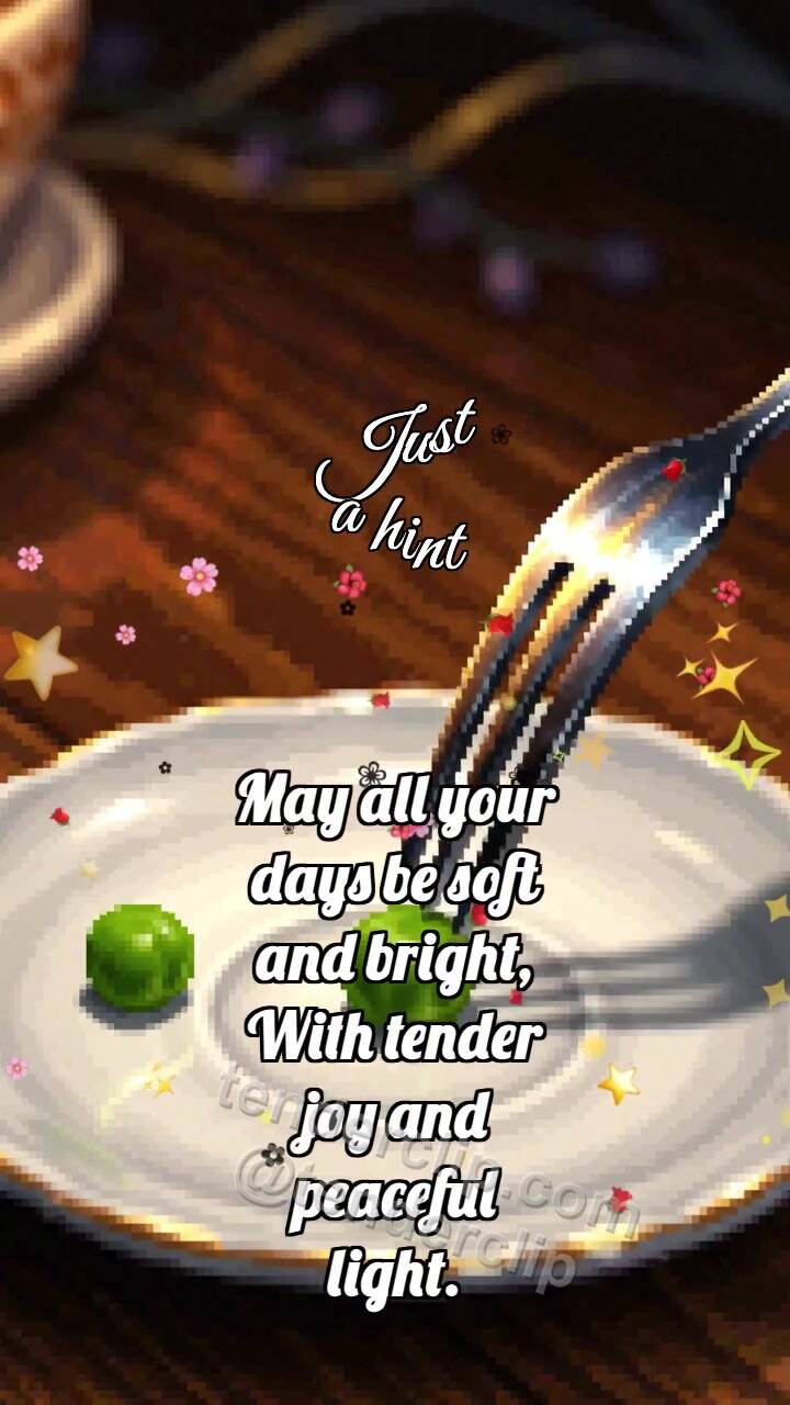Animated greeting card about Just a hint: Oyster Fork Offers Pea