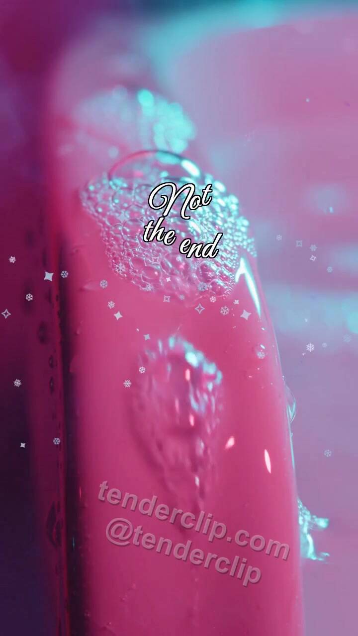 Animated greeting card about Not the end: Foam Trace Fades