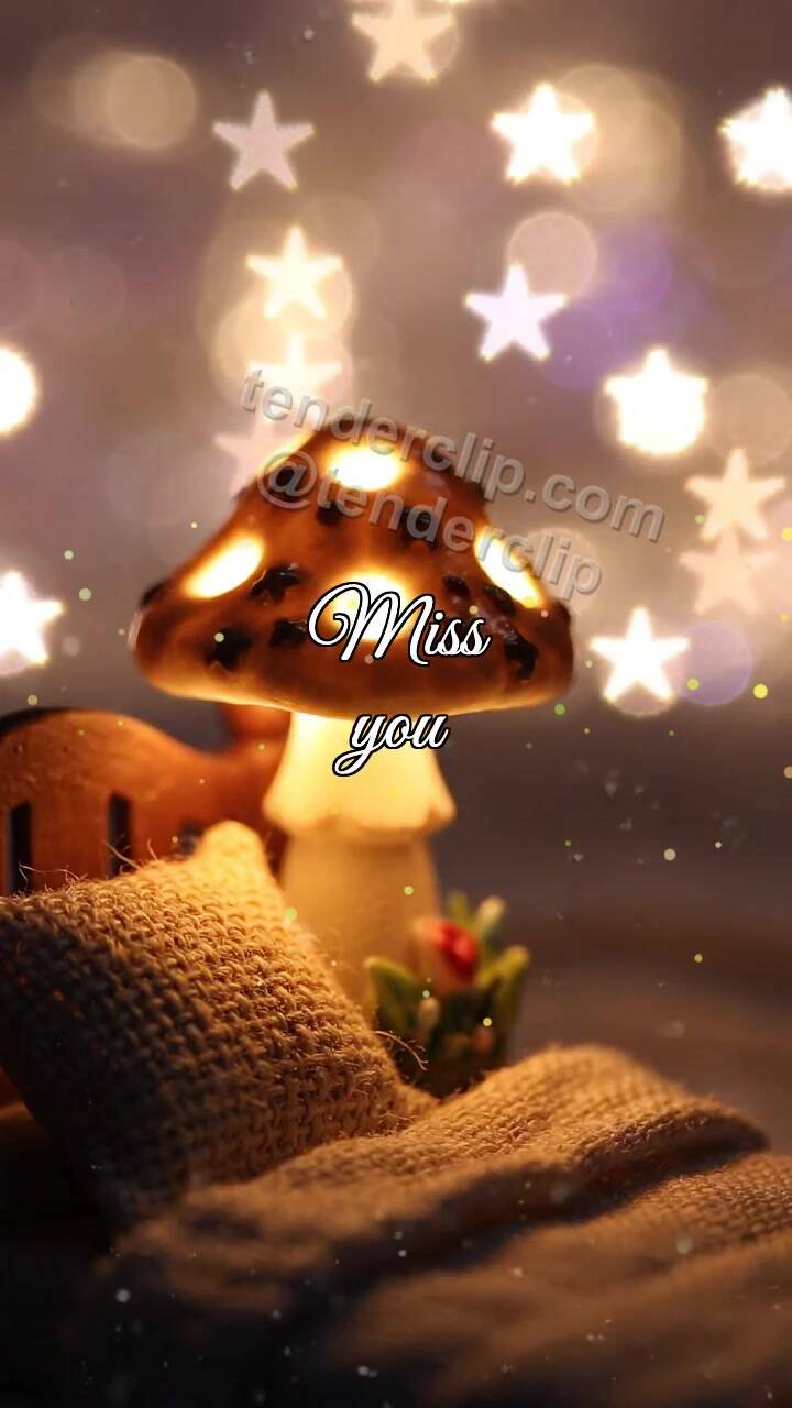 Animated greeting card about Miss you: Lonely Lamp