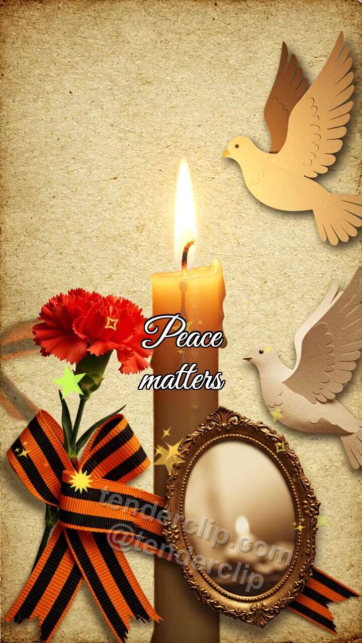 Animated greeting card about Peace matters: final holiday reveal