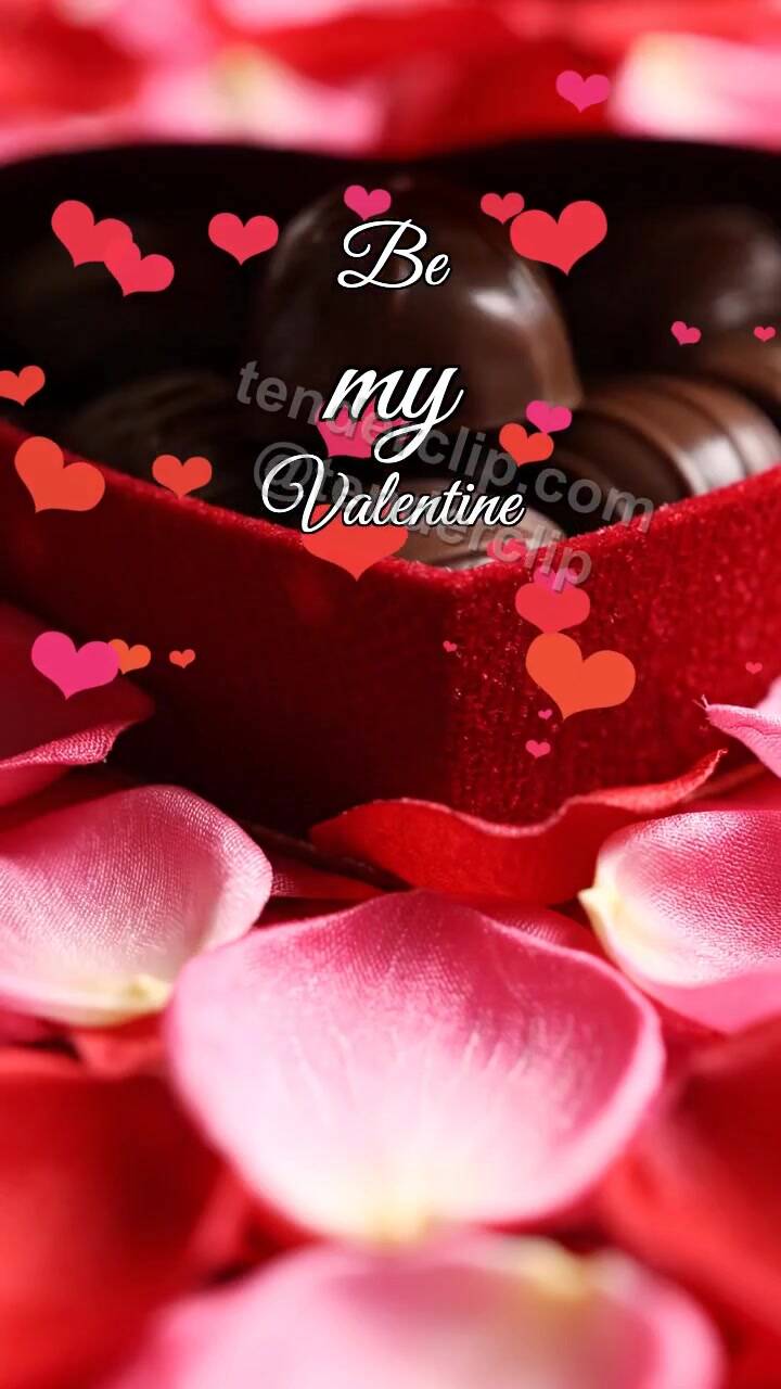 Animated greeting card about Be my Valentine: Chocolate Box Surprise