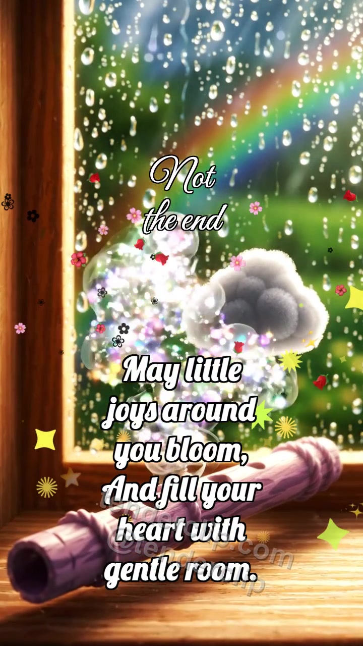 Animated greeting card about Not the end: Heather Flute Lulls Cloud