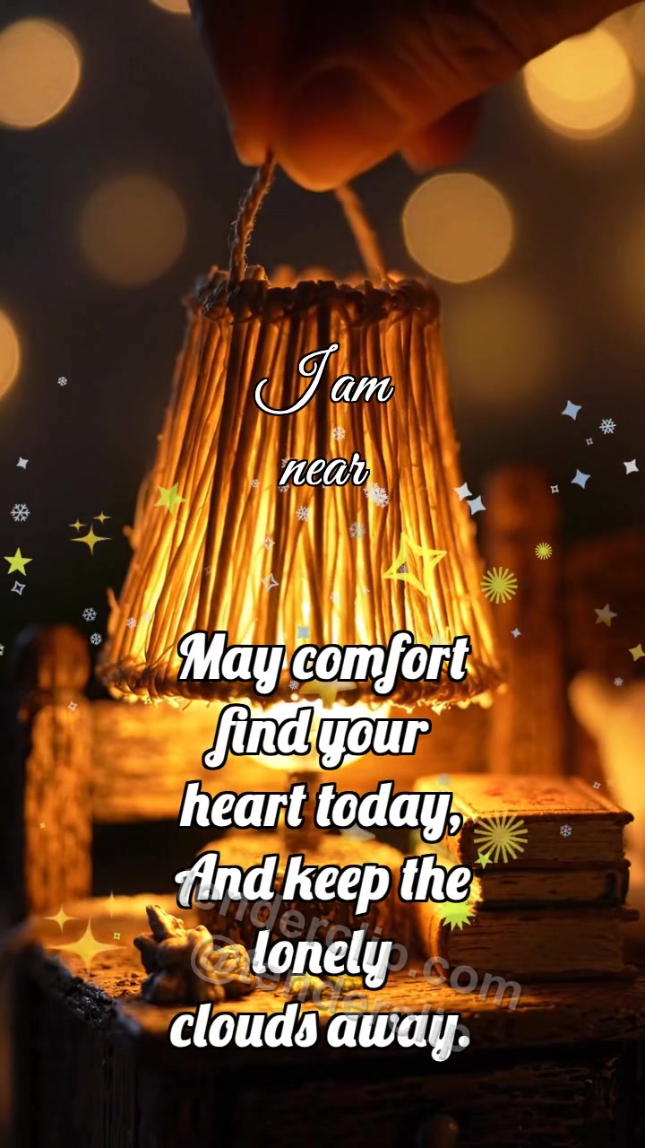 Animated greeting card about I am near: Reed Shade Guards Glow