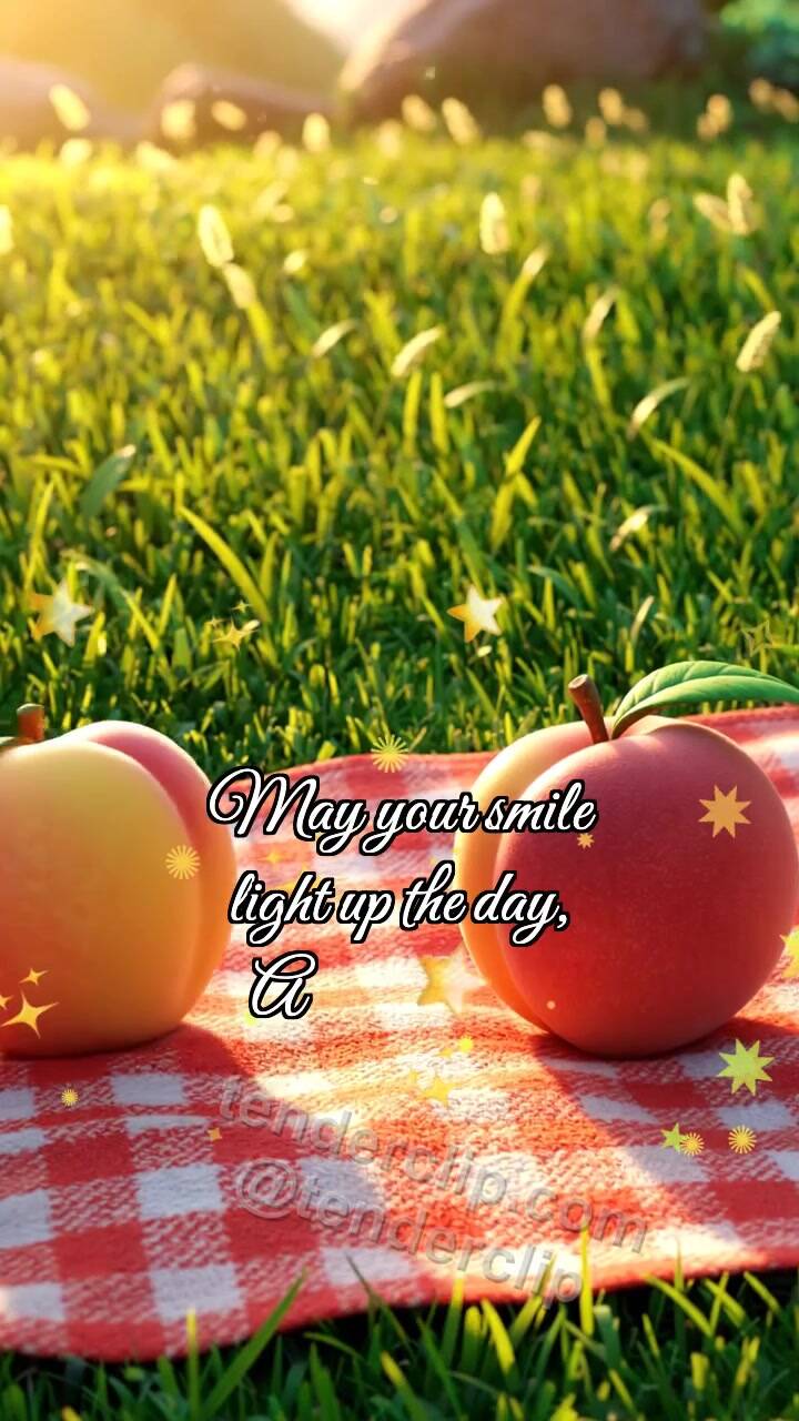 Animated greeting card about I like you: Peach Rolls Closer