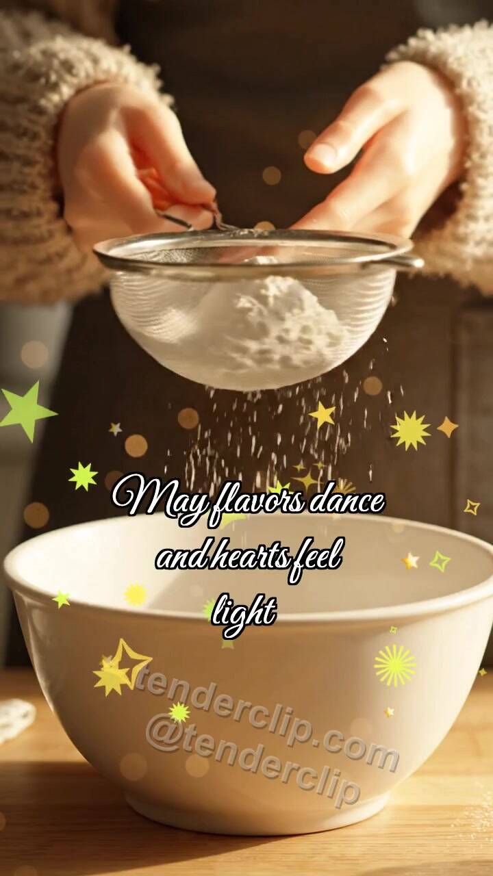 Animated greeting card about Enjoy your meal: Sieve Releases Cloud