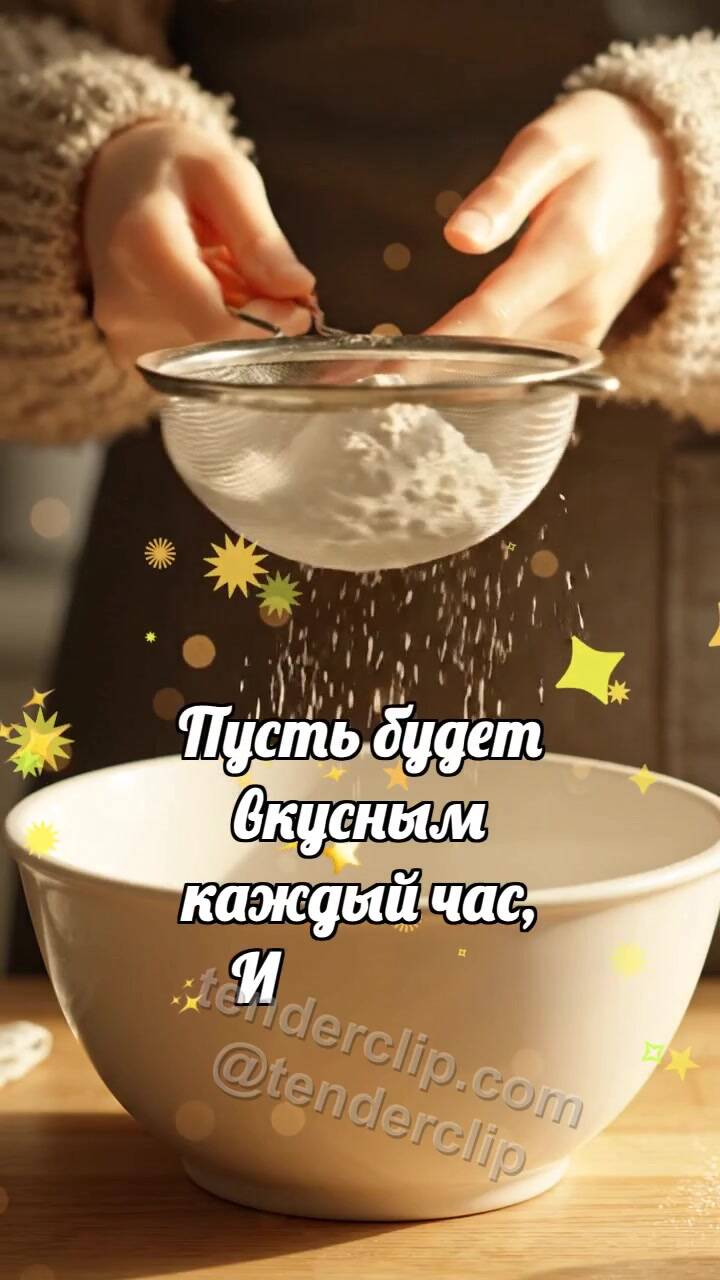 Анимационная открытка на тему Приятного аппетита: Сито выпускает облачко