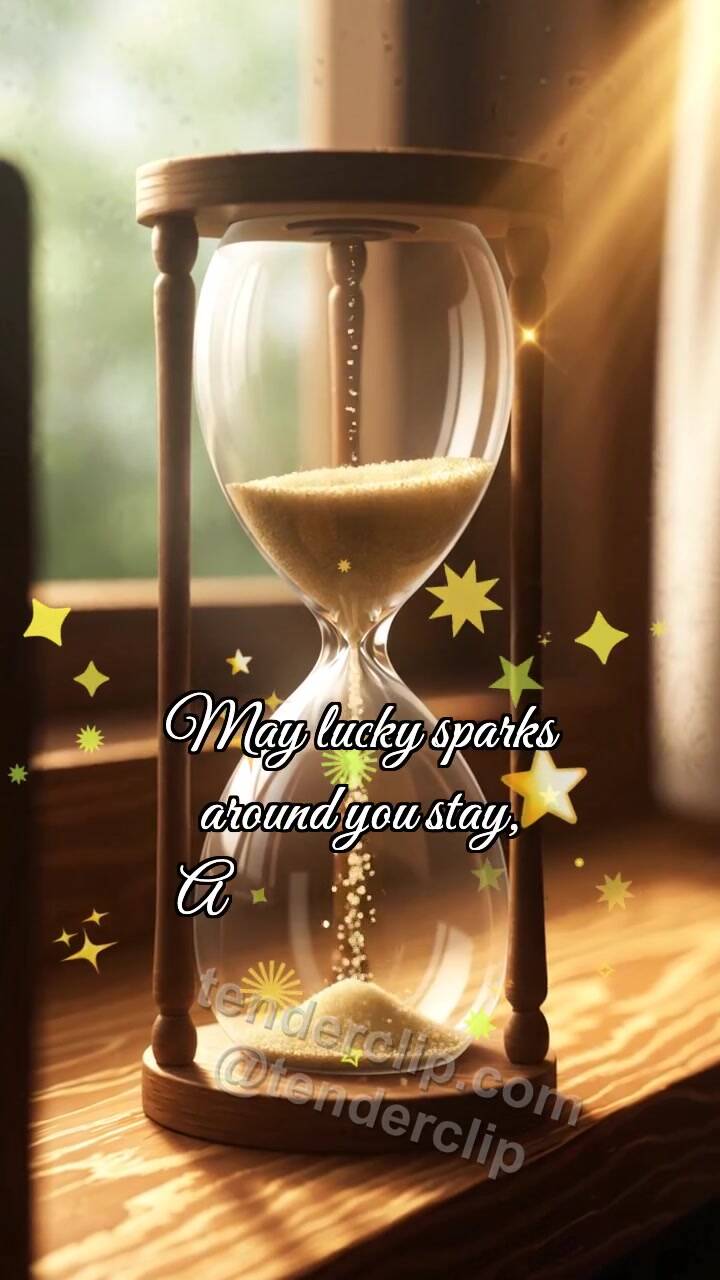 Animated greeting card about Not the end: Hourglass Draws Heart