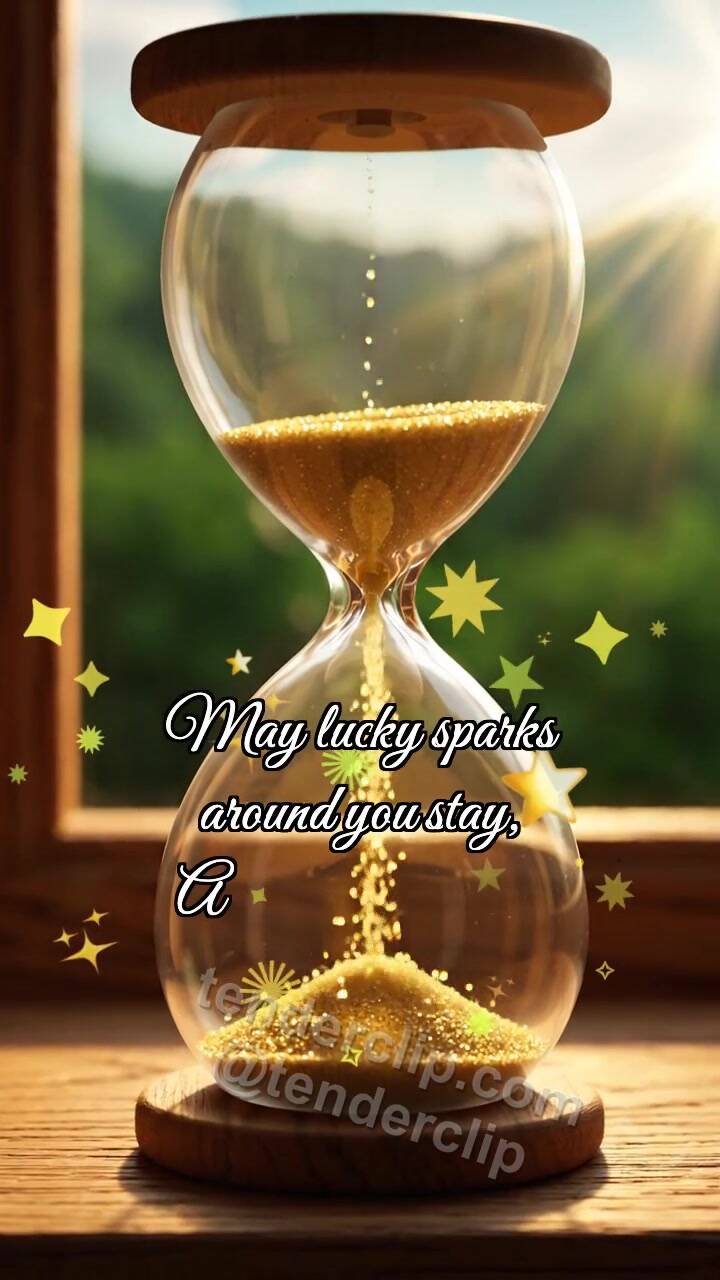 Animated greeting card about Not the end: Hourglass Draws Heart