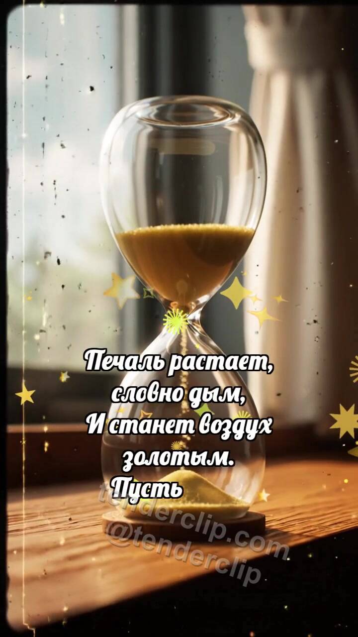 Анимационная открытка на тему Ошибка не конец: Песочные часы рисуют сердце