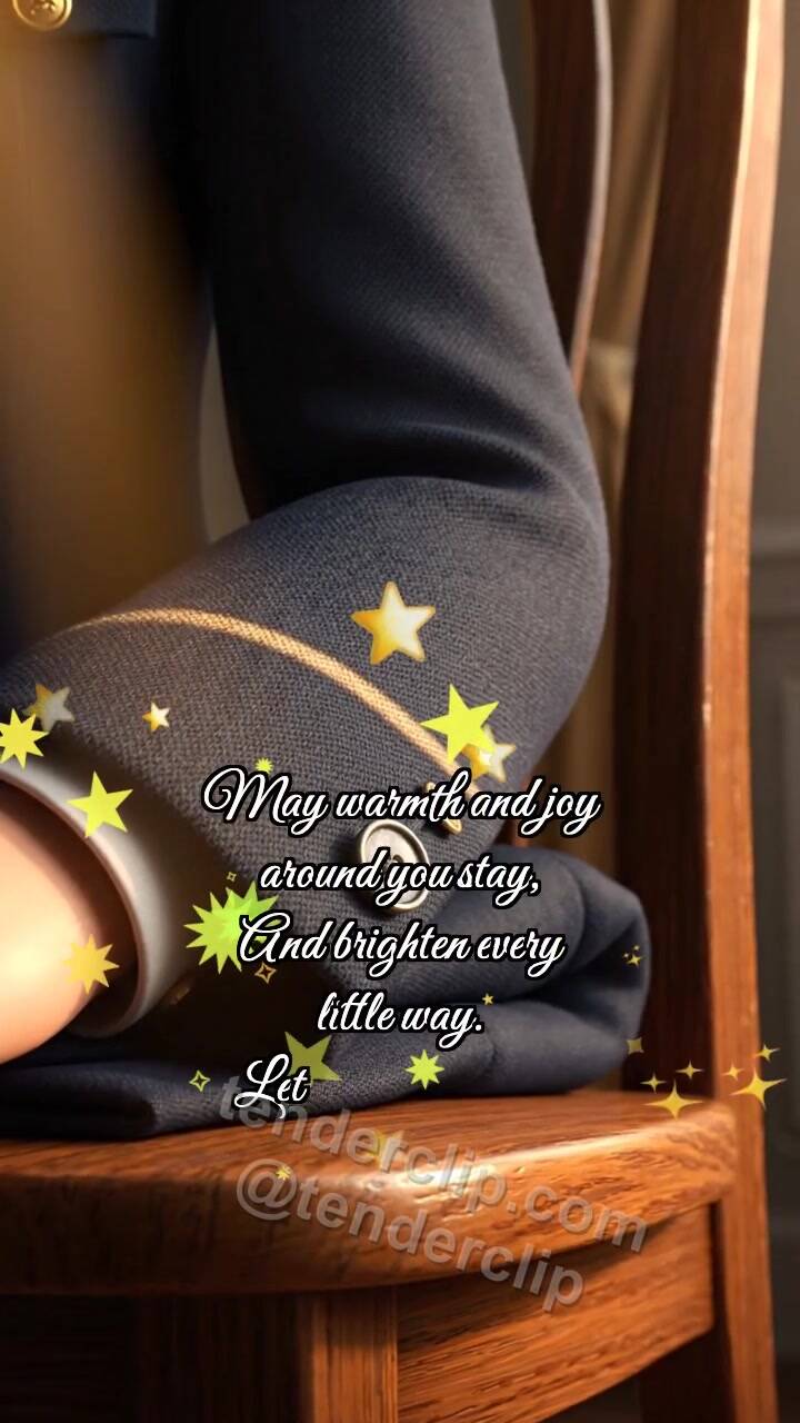 Animated greeting card about Veterans Day: Button Catches Dawn