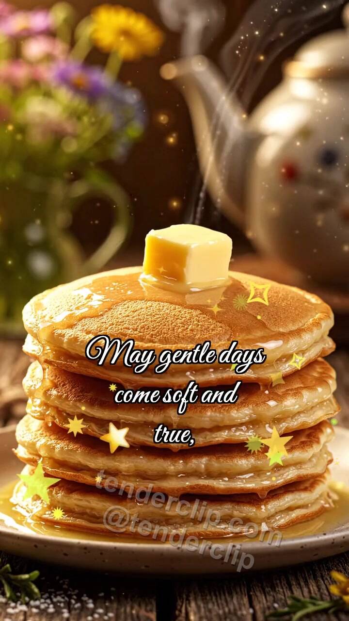 Animated greeting card about Happy Maslenitsa: Pancake Catches Butter