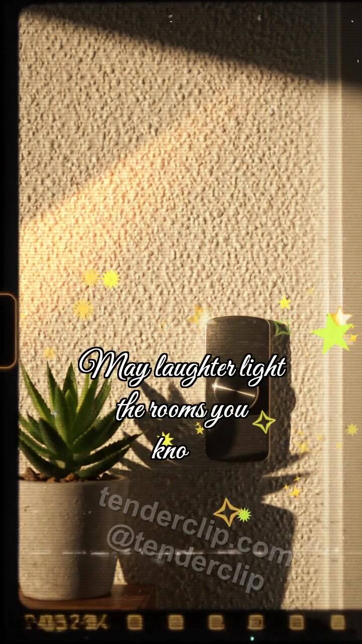 Animated greeting card about Happy housewarming: Doorbell Catches Sunbeam